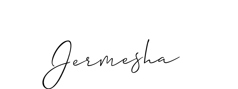 How to Draw Jermesha signature style? Allison_Script is a latest design signature styles for name Jermesha. Jermesha signature style 2 images and pictures png