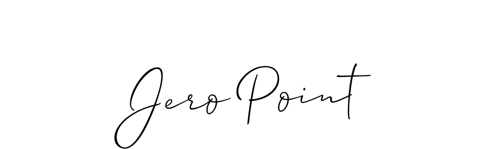 Create a beautiful signature design for name Jero Point. With this signature (Allison_Script) fonts, you can make a handwritten signature for free. Jero Point signature style 2 images and pictures png