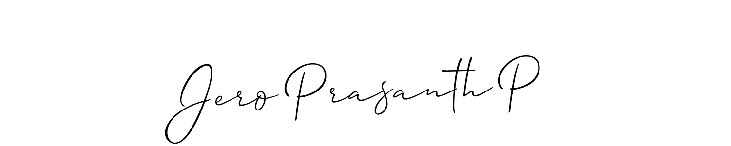 How to Draw Jero Prasanth P signature style? Allison_Script is a latest design signature styles for name Jero Prasanth P. Jero Prasanth P signature style 2 images and pictures png