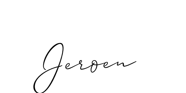 How to Draw Jeroen signature style? Allison_Script is a latest design signature styles for name Jeroen. Jeroen signature style 2 images and pictures png