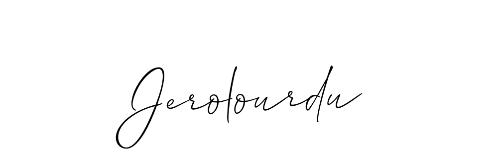 Similarly Allison_Script is the best handwritten signature design. Signature creator online .You can use it as an online autograph creator for name Jerolourdu. Jerolourdu signature style 2 images and pictures png