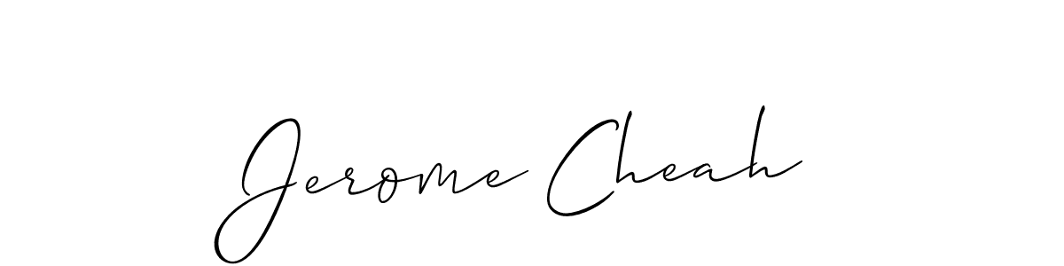 Create a beautiful signature design for name Jerome Cheah. With this signature (Allison_Script) fonts, you can make a handwritten signature for free. Jerome Cheah signature style 2 images and pictures png