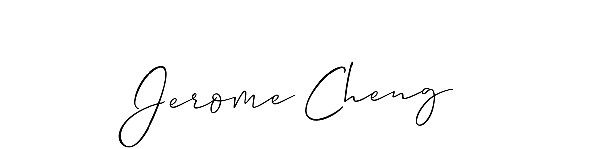 Make a beautiful signature design for name Jerome Cheng. Use this online signature maker to create a handwritten signature for free. Jerome Cheng signature style 2 images and pictures png