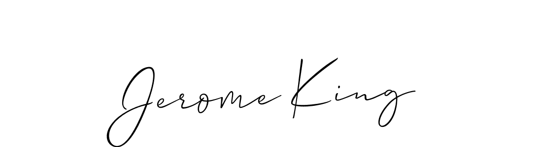 if you are searching for the best signature style for your name Jerome King. so please give up your signature search. here we have designed multiple signature styles  using Allison_Script. Jerome King signature style 2 images and pictures png