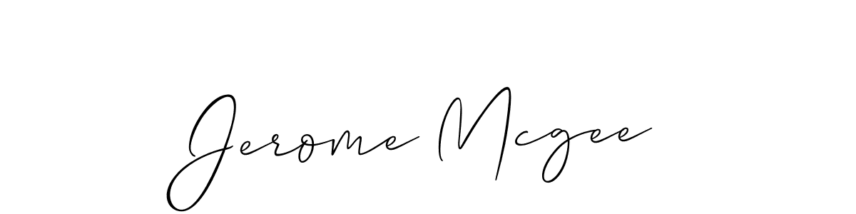 Use a signature maker to create a handwritten signature online. With this signature software, you can design (Allison_Script) your own signature for name Jerome Mcgee. Jerome Mcgee signature style 2 images and pictures png