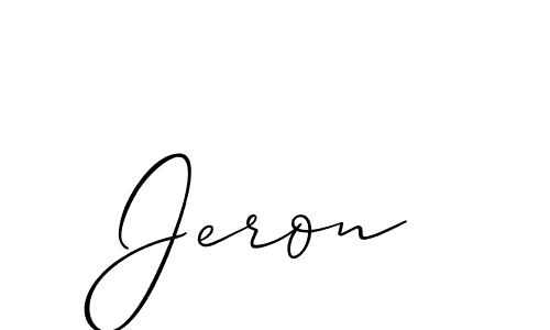 How to Draw Jeron signature style? Allison_Script is a latest design signature styles for name Jeron. Jeron signature style 2 images and pictures png