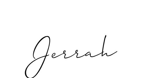 Make a beautiful signature design for name Jerrah. Use this online signature maker to create a handwritten signature for free. Jerrah signature style 2 images and pictures png