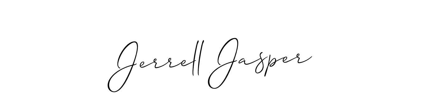 Jerrell Jasper stylish signature style. Best Handwritten Sign (Allison_Script) for my name. Handwritten Signature Collection Ideas for my name Jerrell Jasper. Jerrell Jasper signature style 2 images and pictures png