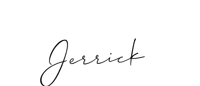 Similarly Allison_Script is the best handwritten signature design. Signature creator online .You can use it as an online autograph creator for name Jerrick. Jerrick signature style 2 images and pictures png