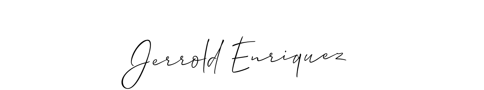 Make a beautiful signature design for name Jerrold Enriquez. Use this online signature maker to create a handwritten signature for free. Jerrold Enriquez signature style 2 images and pictures png