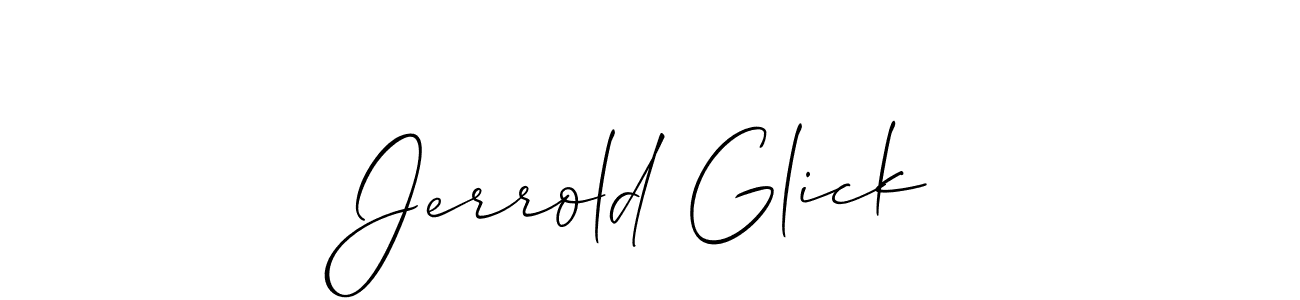 This is the best signature style for the Jerrold Glick name. Also you like these signature font (Allison_Script). Mix name signature. Jerrold Glick signature style 2 images and pictures png