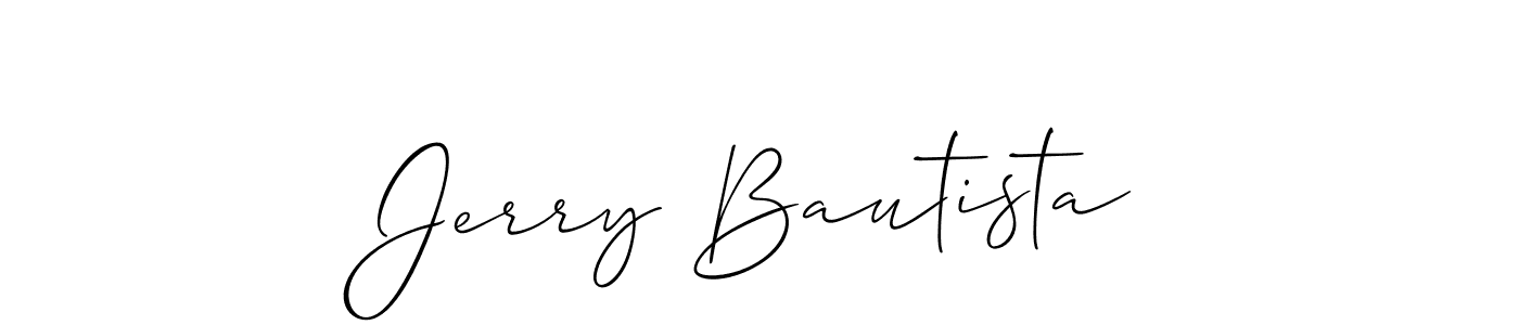 Also we have Jerry Bautista name is the best signature style. Create professional handwritten signature collection using Allison_Script autograph style. Jerry Bautista signature style 2 images and pictures png