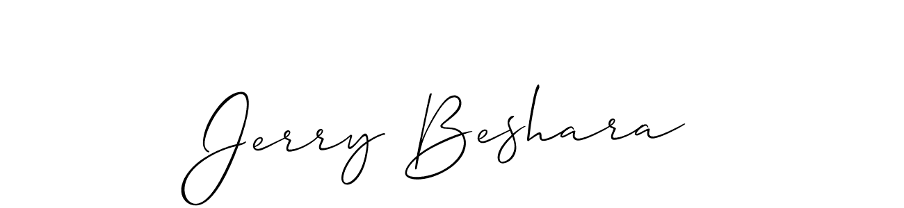 This is the best signature style for the Jerry Beshara name. Also you like these signature font (Allison_Script). Mix name signature. Jerry Beshara signature style 2 images and pictures png