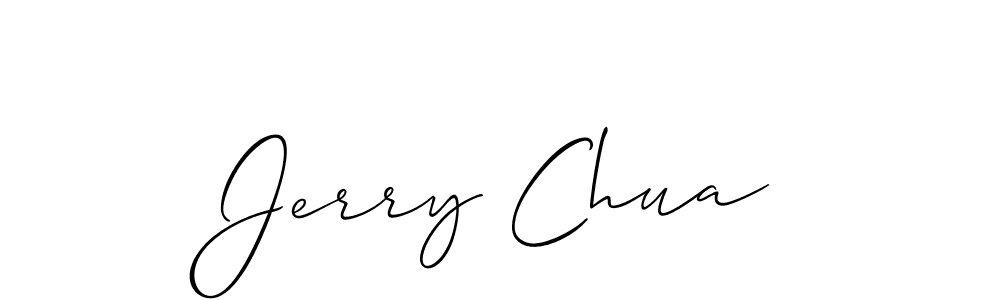 Allison_Script is a professional signature style that is perfect for those who want to add a touch of class to their signature. It is also a great choice for those who want to make their signature more unique. Get Jerry Chua name to fancy signature for free. Jerry Chua signature style 2 images and pictures png