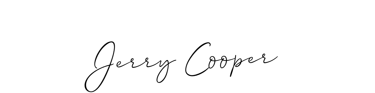 Design your own signature with our free online signature maker. With this signature software, you can create a handwritten (Allison_Script) signature for name Jerry Cooper. Jerry Cooper signature style 2 images and pictures png