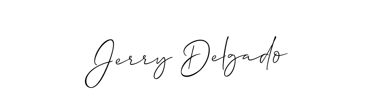 Also You can easily find your signature by using the search form. We will create Jerry Delgado name handwritten signature images for you free of cost using Allison_Script sign style. Jerry Delgado signature style 2 images and pictures png
