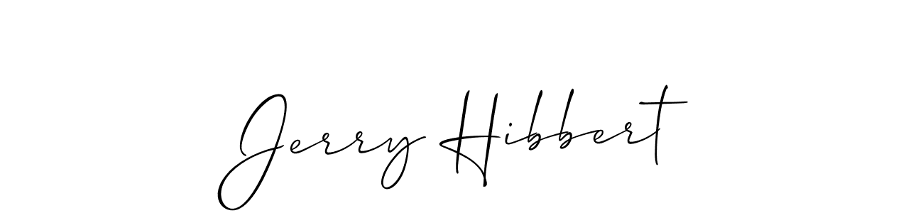 It looks lik you need a new signature style for name Jerry Hibbert. Design unique handwritten (Allison_Script) signature with our free signature maker in just a few clicks. Jerry Hibbert signature style 2 images and pictures png