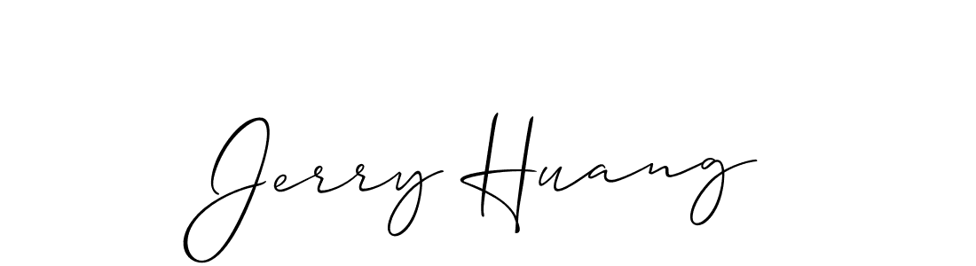 Make a beautiful signature design for name Jerry Huang. With this signature (Allison_Script) style, you can create a handwritten signature for free. Jerry Huang signature style 2 images and pictures png