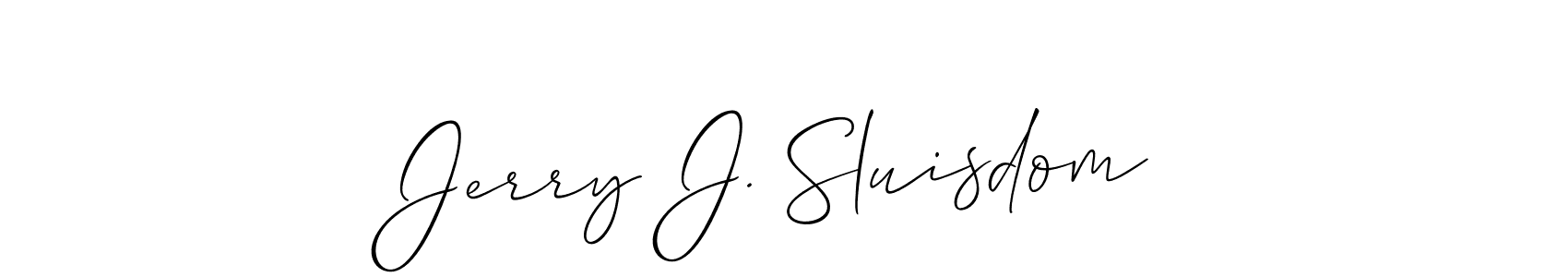 Once you've used our free online signature maker to create your best signature Allison_Script style, it's time to enjoy all of the benefits that Jerry J. Sluisdom name signing documents. Jerry J. Sluisdom signature style 2 images and pictures png