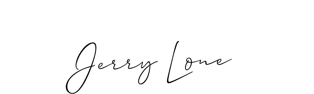Make a short Jerry Lone signature style. Manage your documents anywhere anytime using Allison_Script. Create and add eSignatures, submit forms, share and send files easily. Jerry Lone signature style 2 images and pictures png