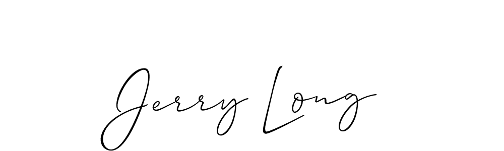 How to make Jerry Long signature? Allison_Script is a professional autograph style. Create handwritten signature for Jerry Long name. Jerry Long signature style 2 images and pictures png