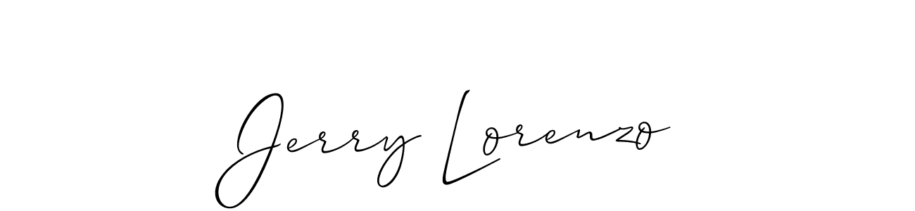 It looks lik you need a new signature style for name Jerry Lorenzo. Design unique handwritten (Allison_Script) signature with our free signature maker in just a few clicks. Jerry Lorenzo signature style 2 images and pictures png