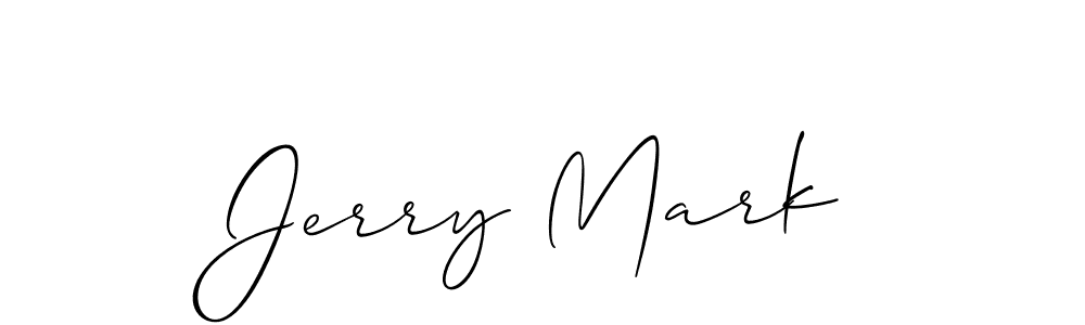 Make a beautiful signature design for name Jerry Mark. With this signature (Allison_Script) style, you can create a handwritten signature for free. Jerry Mark signature style 2 images and pictures png