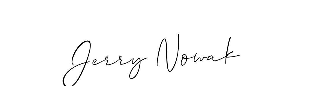 How to Draw Jerry Nowak signature style? Allison_Script is a latest design signature styles for name Jerry Nowak. Jerry Nowak signature style 2 images and pictures png