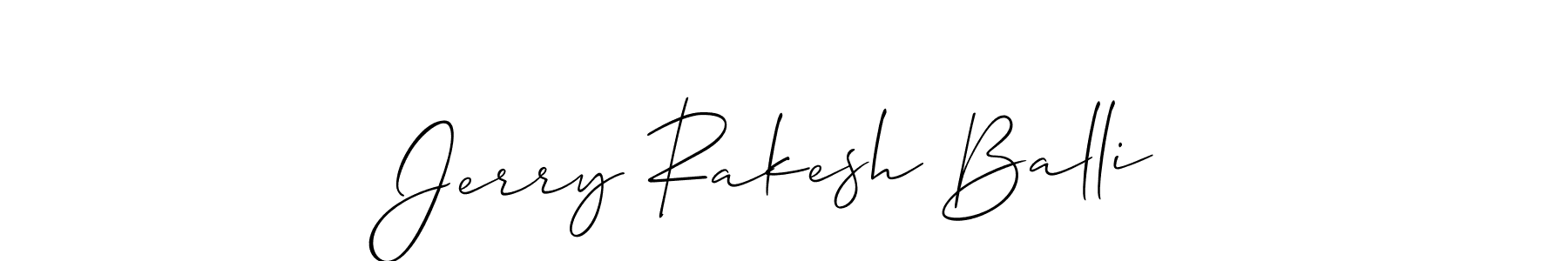 How to make Jerry Rakesh Balli signature? Allison_Script is a professional autograph style. Create handwritten signature for Jerry Rakesh Balli name. Jerry Rakesh Balli signature style 2 images and pictures png