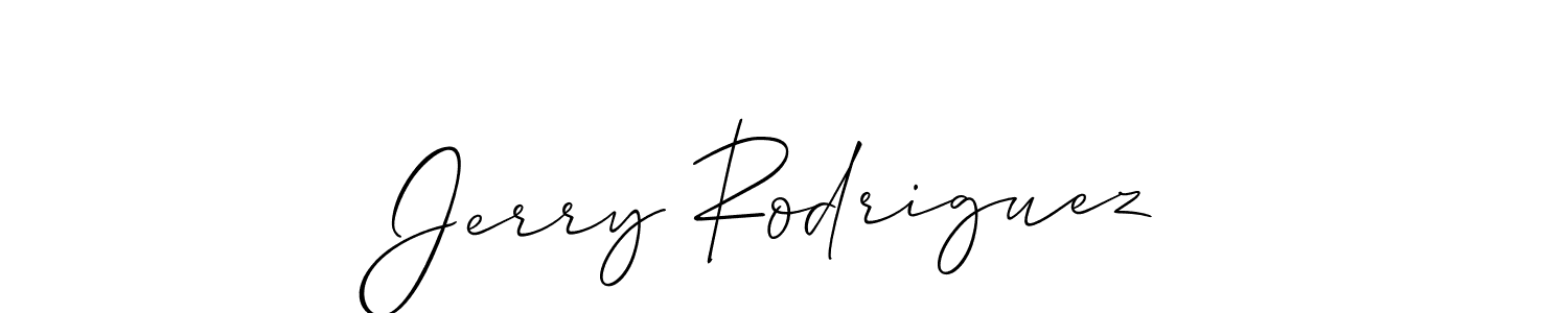 if you are searching for the best signature style for your name Jerry Rodriguez. so please give up your signature search. here we have designed multiple signature styles  using Allison_Script. Jerry Rodriguez signature style 2 images and pictures png