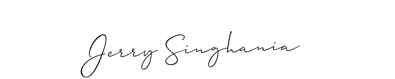 Once you've used our free online signature maker to create your best signature Allison_Script style, it's time to enjoy all of the benefits that Jerry Singhania name signing documents. Jerry Singhania signature style 2 images and pictures png