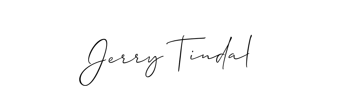 It looks lik you need a new signature style for name Jerry Tindal. Design unique handwritten (Allison_Script) signature with our free signature maker in just a few clicks. Jerry Tindal signature style 2 images and pictures png