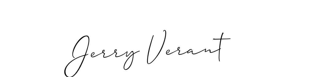 This is the best signature style for the Jerry Verant name. Also you like these signature font (Allison_Script). Mix name signature. Jerry Verant signature style 2 images and pictures png