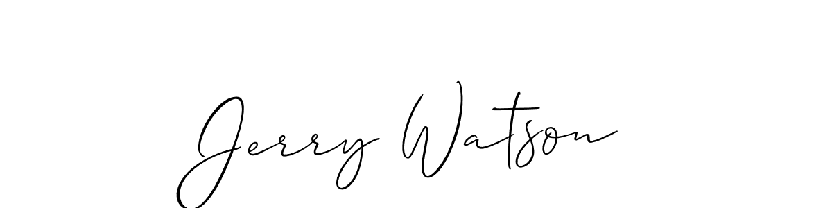 Also You can easily find your signature by using the search form. We will create Jerry Watson name handwritten signature images for you free of cost using Allison_Script sign style. Jerry Watson signature style 2 images and pictures png