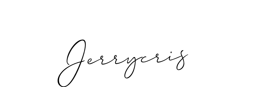 Create a beautiful signature design for name Jerrycris. With this signature (Allison_Script) fonts, you can make a handwritten signature for free. Jerrycris signature style 2 images and pictures png