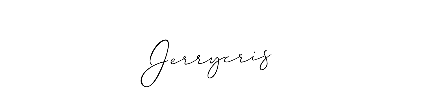 if you are searching for the best signature style for your name Jerrycris❤️. so please give up your signature search. here we have designed multiple signature styles  using Allison_Script. Jerrycris❤️ signature style 2 images and pictures png