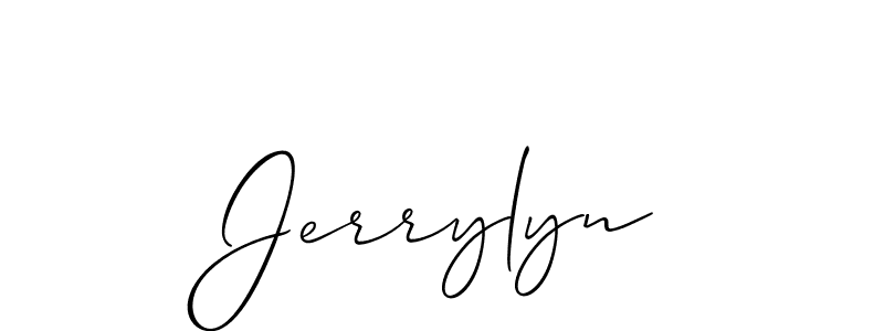Also You can easily find your signature by using the search form. We will create Jerrylyn name handwritten signature images for you free of cost using Allison_Script sign style. Jerrylyn signature style 2 images and pictures png