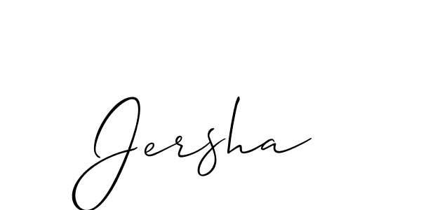 You can use this online signature creator to create a handwritten signature for the name Jersha. This is the best online autograph maker. Jersha signature style 2 images and pictures png