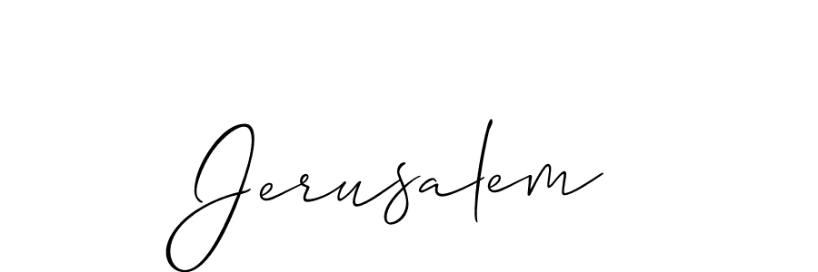 It looks lik you need a new signature style for name Jerusalem. Design unique handwritten (Allison_Script) signature with our free signature maker in just a few clicks. Jerusalem signature style 2 images and pictures png