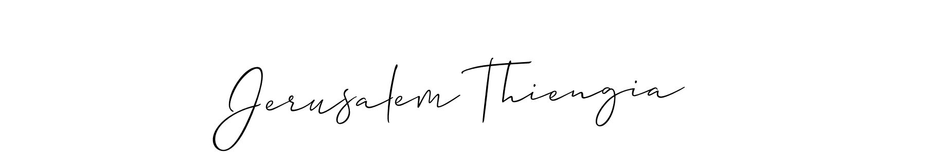 How to make Jerusalem Thiengia signature? Allison_Script is a professional autograph style. Create handwritten signature for Jerusalem Thiengia name. Jerusalem Thiengia signature style 2 images and pictures png