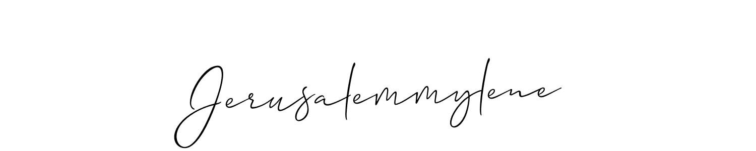 You should practise on your own different ways (Allison_Script) to write your name (Jerusalemmylene) in signature. don't let someone else do it for you. Jerusalemmylene signature style 2 images and pictures png