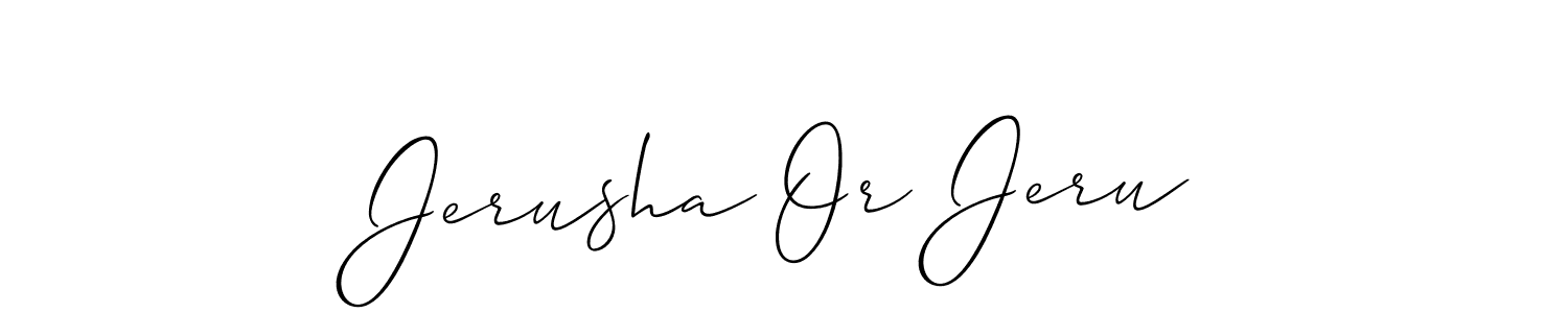 Best and Professional Signature Style for Jerusha Or Jeru. Allison_Script Best Signature Style Collection. Jerusha Or Jeru signature style 2 images and pictures png
