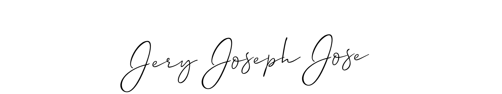 How to Draw Jery Joseph Jose signature style? Allison_Script is a latest design signature styles for name Jery Joseph Jose. Jery Joseph Jose signature style 2 images and pictures png