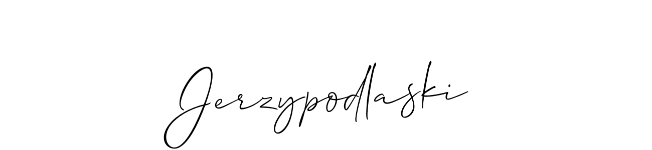 Create a beautiful signature design for name Jerzypodlaski. With this signature (Allison_Script) fonts, you can make a handwritten signature for free. Jerzypodlaski signature style 2 images and pictures png