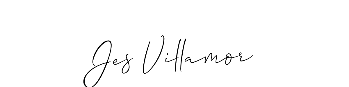 Also we have Jes Villamor name is the best signature style. Create professional handwritten signature collection using Allison_Script autograph style. Jes Villamor signature style 2 images and pictures png