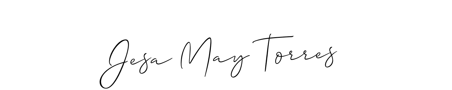How to make Jesa May Torres signature? Allison_Script is a professional autograph style. Create handwritten signature for Jesa May Torres name. Jesa May Torres signature style 2 images and pictures png
