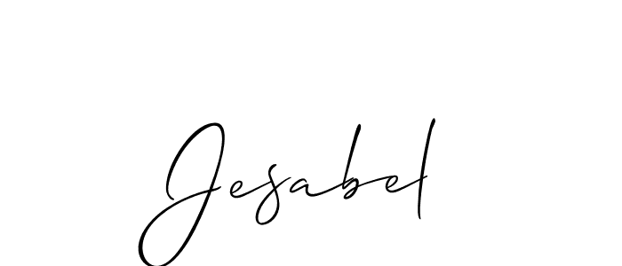 It looks lik you need a new signature style for name Jesabel. Design unique handwritten (Allison_Script) signature with our free signature maker in just a few clicks. Jesabel signature style 2 images and pictures png