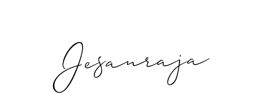 Use a signature maker to create a handwritten signature online. With this signature software, you can design (Allison_Script) your own signature for name Jesanraja. Jesanraja signature style 2 images and pictures png