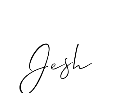 It looks lik you need a new signature style for name Jesh. Design unique handwritten (Allison_Script) signature with our free signature maker in just a few clicks. Jesh signature style 2 images and pictures png