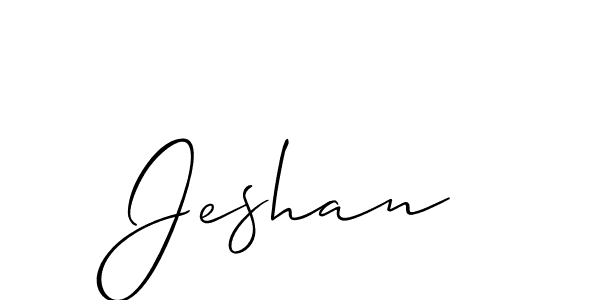 Create a beautiful signature design for name Jeshan. With this signature (Allison_Script) fonts, you can make a handwritten signature for free. Jeshan signature style 2 images and pictures png